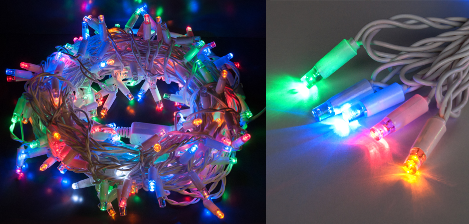 Мерцающая Цветная Гирлянда для улицы - Loft-Concept в Орле