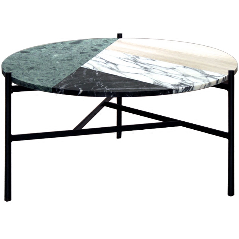 Кофейный стол Marble Combination Coffee Table Черный Мульти Кофейный стол Marble Combination Coffee Table Черный Мульти в Орле | Loft Concept
