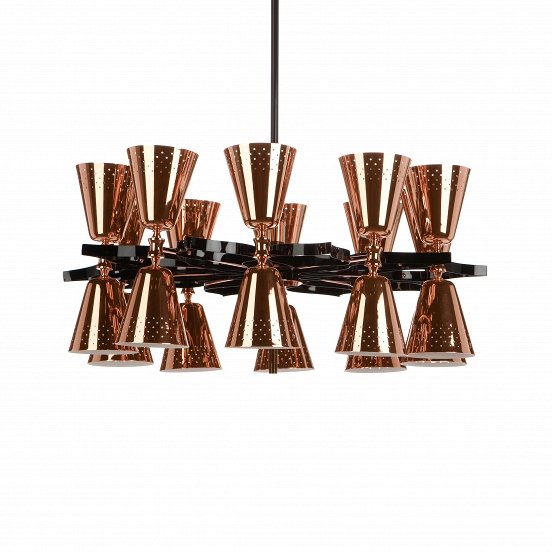 Потолочный светильник Charles 20 Suspension Light Медь Черный Потолочный светильник Charles 20 Suspension Light Медь Черный в Орле | Loft Concept