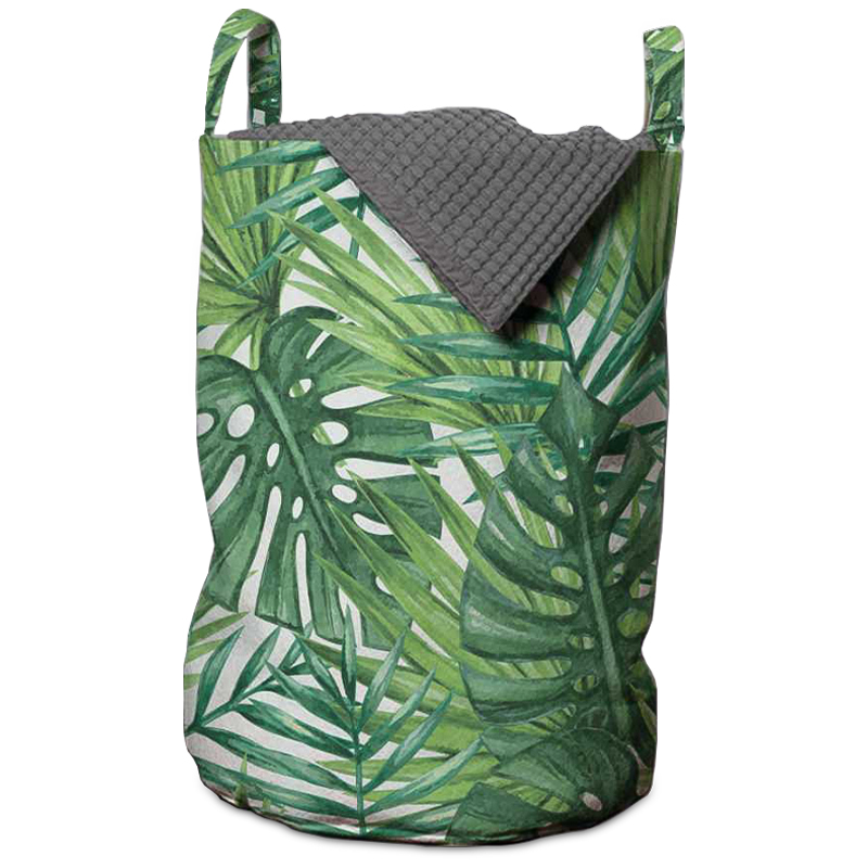 Корзина Tropical Leaves Basket Зеленый Белый в Орле | Loft Concept 