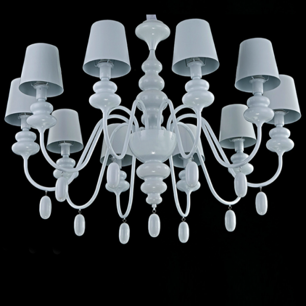 Люстра Masiero Eva Chandelier 10 Белый Люстра Masiero Eva Chandelier 10 Белый в Орле | Loft Concept