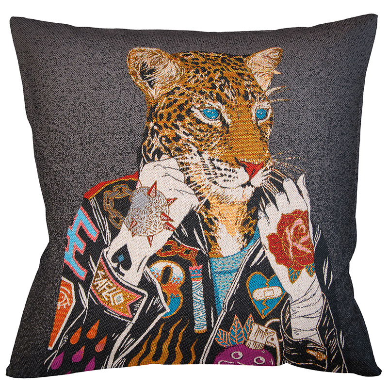 Декоративная подушка Leopard Grey Мульти Декоративная подушка Leopard Grey Мульти в Орле | Loft Concept