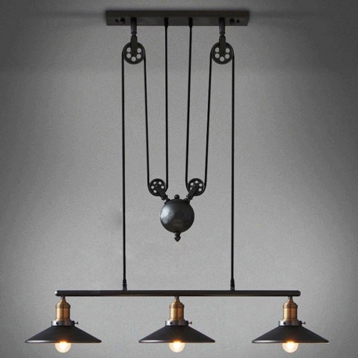 Люстра Loft Cone Pendant Balance Line 3 Черный Люстра Loft Cone Pendant Balance Line 3 Черный в Орле | Loft Concept