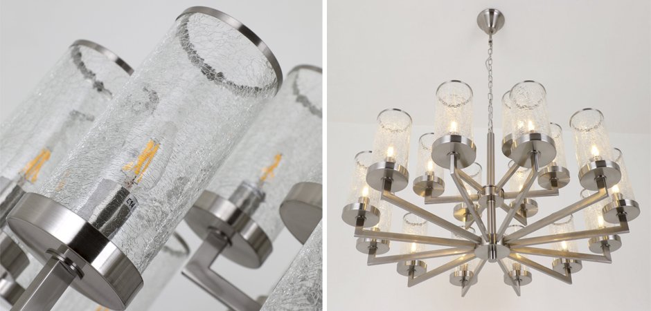 Люстра LIAISON TWO-TIER Chandelier 18 Silver Люстра LIAISON TWO-TIER Chandelier 18 Silver - Loft-Concept в Орле