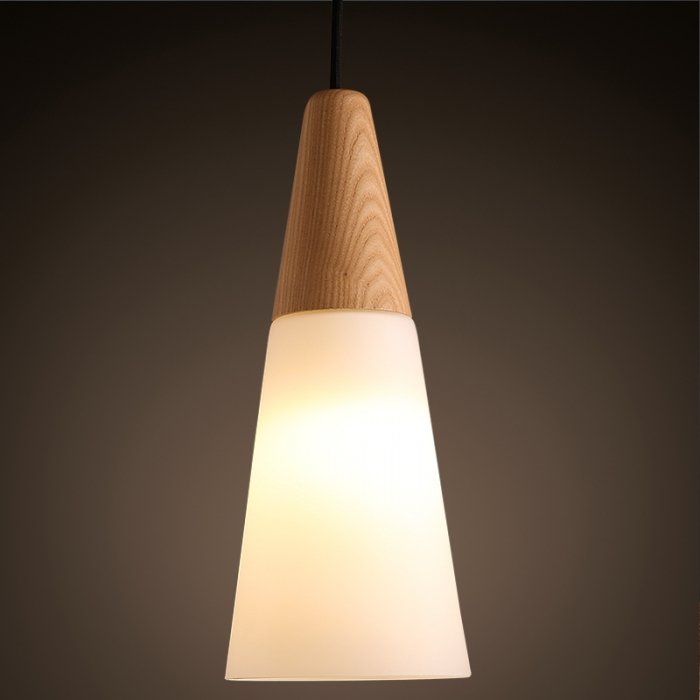 Подвесной светильник Opaque Light Tall Белый Белый дуб Подвесной светильник Opaque Light Tall Белый Белый дуб в Орле | Loft Concept