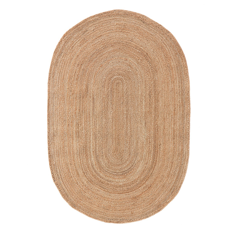 Ковер Oval Carpet 100% джут Бежевый Ковер Oval Carpet 100% джут Бежевый в Орле | Loft Concept