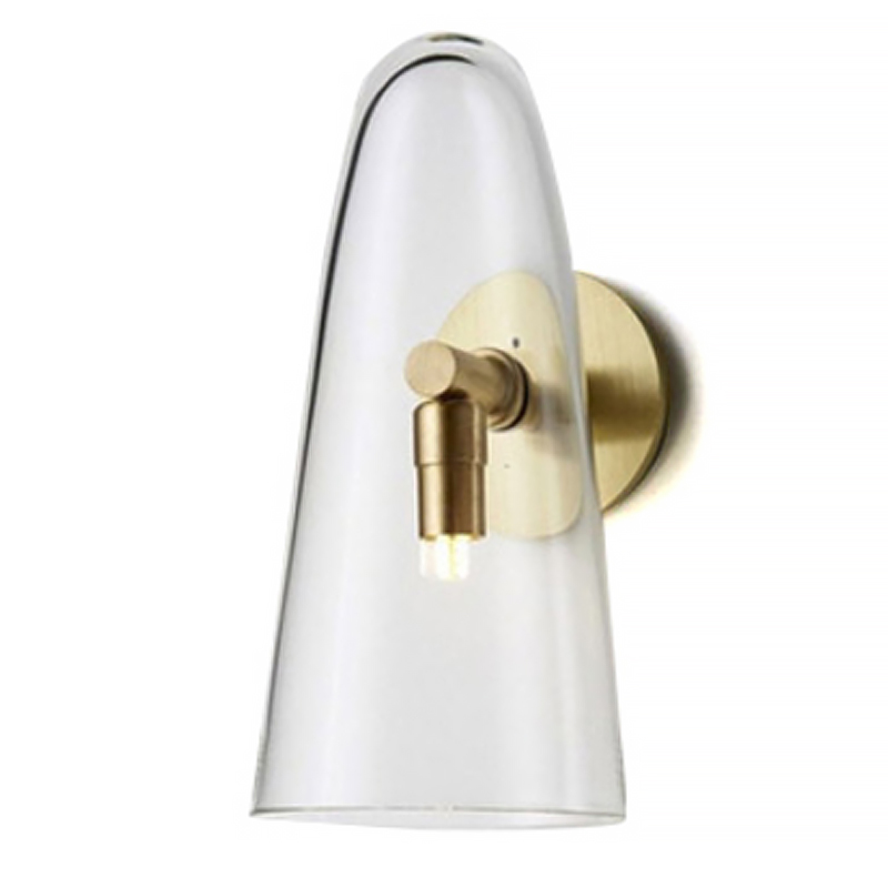 Бра Domi Sconce Transparent Глянцевое золото Прозрачный Бра Domi Sconce Transparent Глянцевое золото Прозрачный в Орле | Loft Concept