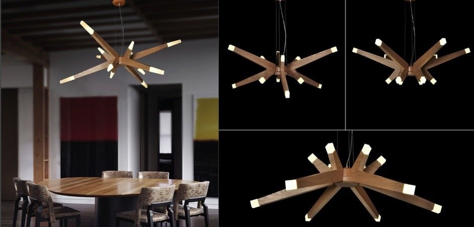 Люстра Wooden Glowworm Star Люстра Wooden Glowworm Star - Loft-Concept в Орле