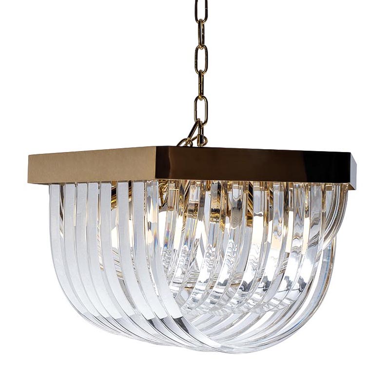 Люстра Retro FROZEN GLASS gold 9 lamp Глянцевое золото Люстра Retro FROZEN GLASS gold 9 lamp Глянцевое золото в Орле | Loft Concept