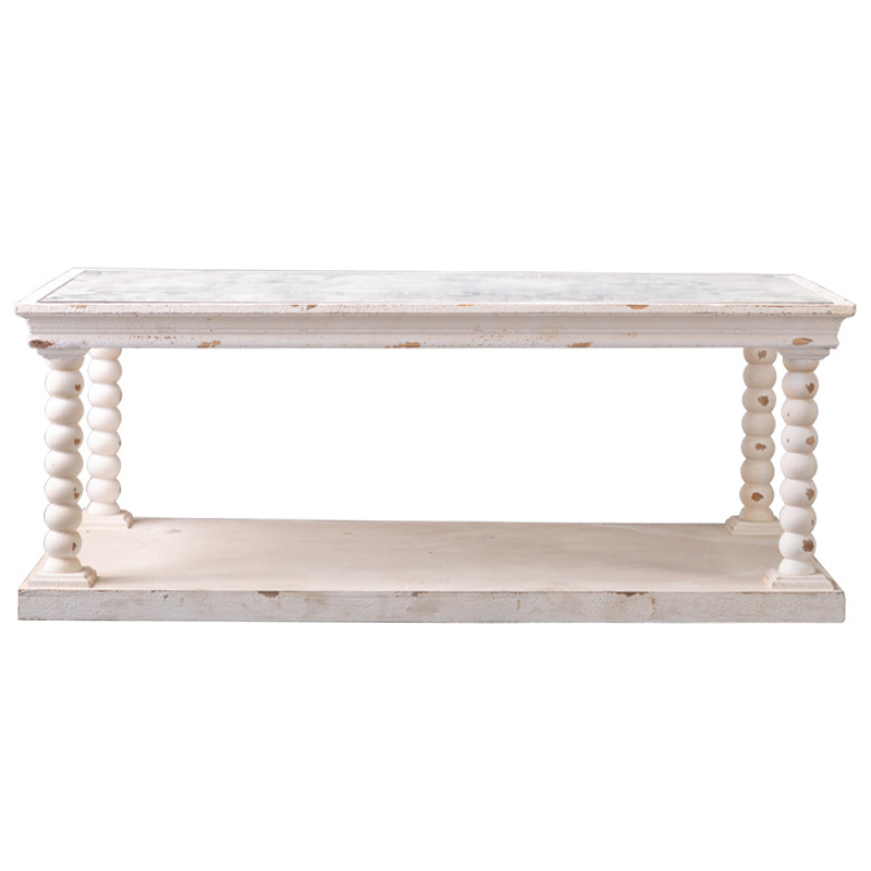 Кофейный стол Claude Provence Coffee Table Древесина Белый Кофейный стол Claude Provence Coffee Table Древесина Белый в Орле | Loft Concept