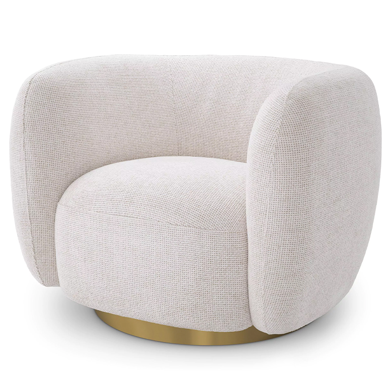 Кресло Eichholtz Swivel Chair Roxy Молочный Латунь Молочный Латунь Кресло Eichholtz Swivel Chair Roxy Молочный Латунь Молочный Латунь в Орле | Loft Concept