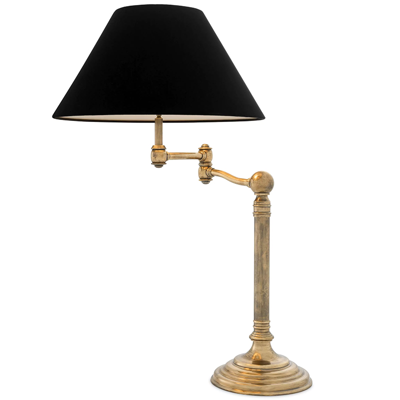 Настольная лампа Eichholtz Table Lamp Regis Латунь Винтажная латунь Черный Настольная лампа Eichholtz Table Lamp Regis Латунь Винтажная латунь Черный в Орле | Loft Concept