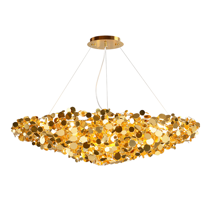 Люстра Godfreet Gold Chandelier Золотой Люстра Godfreet Gold Chandelier Золотой в Орле | Loft Concept