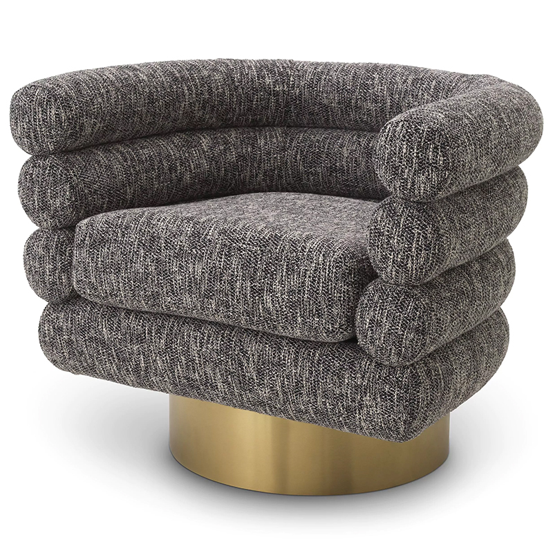Кресло Eichholtz Swivel Chair Maguire Cambon Black Серый Латунь Кресло Eichholtz Swivel Chair Maguire Cambon Black Серый Латунь в Орле | Loft Concept