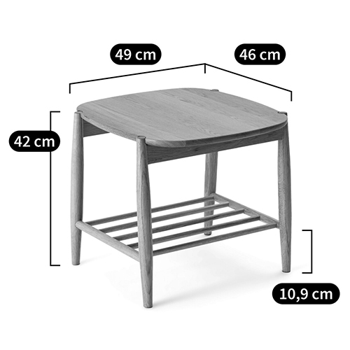 Приставной стол из массива дуба Reyer Side Table в Орле