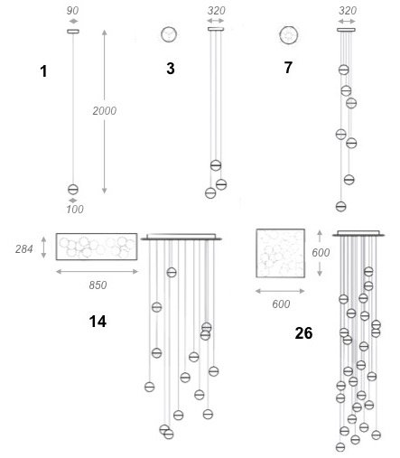 Bocci Led Crystal Glass Ball 1 в Орле