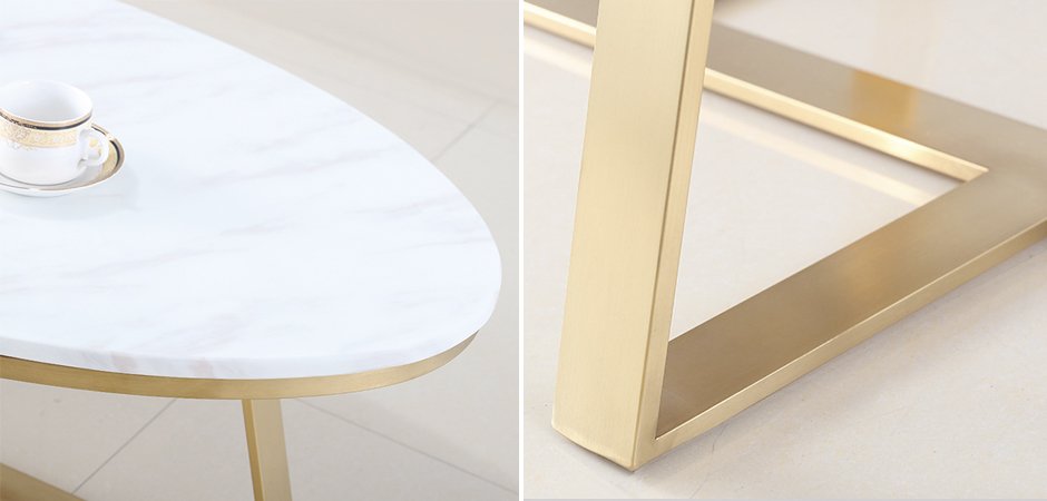 Кофейный стол Marble Oval Table - фото №1