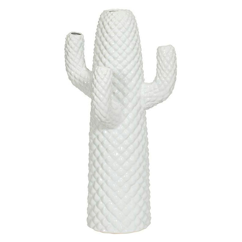 Фигурка керамика белый кактус большая White Cactus Белый Фигурка керамика белый кактус большая White Cactus Белый в Орле | Loft Concept