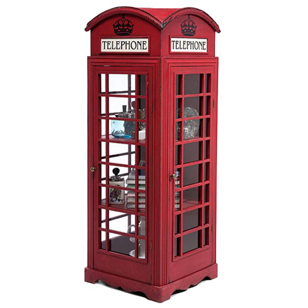Витрина "Телефонная будка" London telephone box Красный (Red) Витрина "Телефонная будка" London telephone box Красный (Red) в Орле | Loft Concept