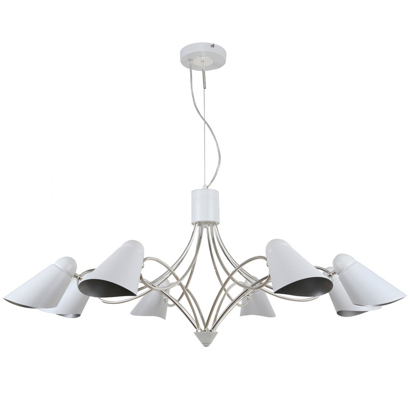 Люстра Silvi Chandelier Белый Серебряный Люстра Silvi Chandelier Белый Серебряный в Орле | Loft Concept