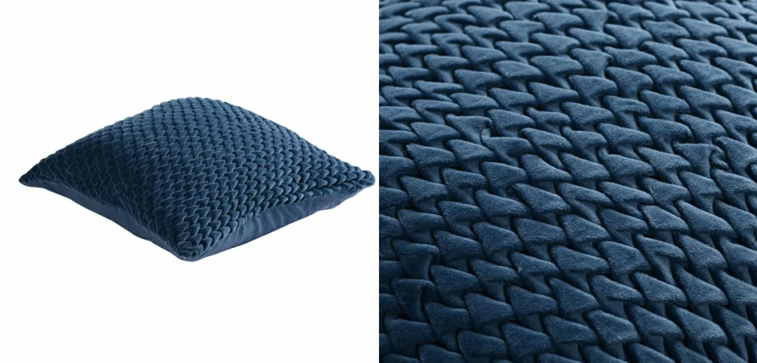 Подушка Purnama Quilting blue - фото №1