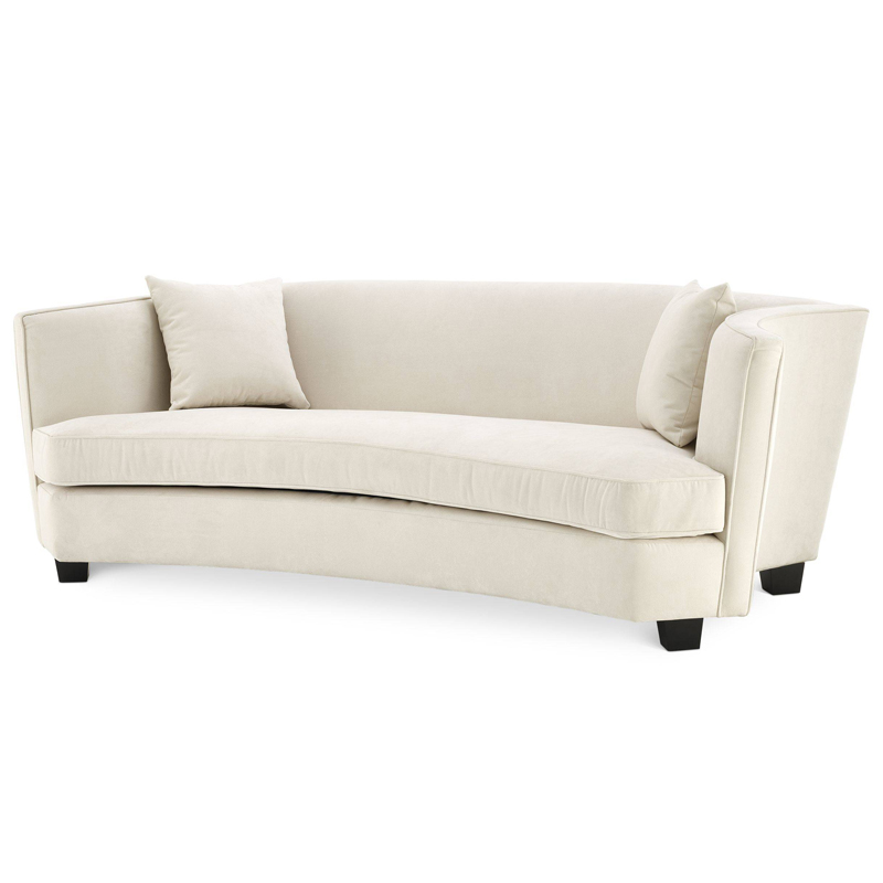 Диван Eichholtz Sofa Jiulietta 3 ivory ( слоновая кость ) Черный в Орле | Loft Concept 