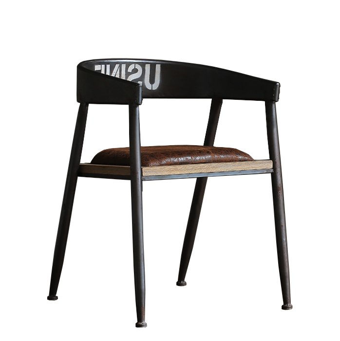 Стул Loft Armchair Industrial Коричневый Черный Стул Loft Armchair Industrial Коричневый Черный в Орле | Loft Concept