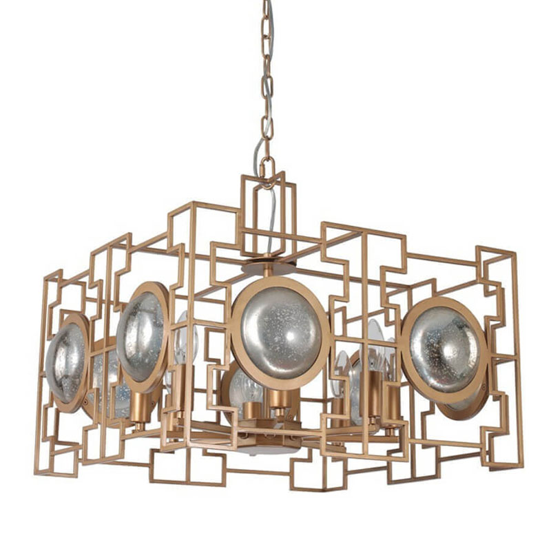 Люстра Ulisses Chandelier Золотой Люстра Ulisses Chandelier Золотой в Орле | Loft Concept