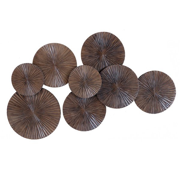 Арт-объект Apollo Brown Wall Plaque Disc Коричневый Арт-объект Apollo Brown Wall Plaque Disc Коричневый в Орле | Loft Concept