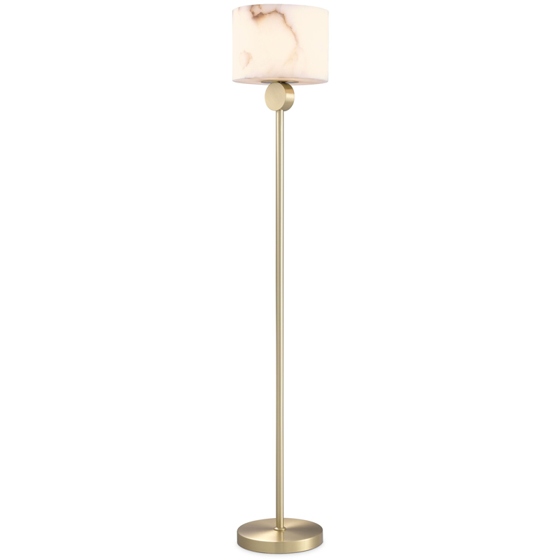 Торшер Eichholtz Floor Lamp Etruscan Brass Латунь Белый Торшер Eichholtz Floor Lamp Etruscan Brass Латунь Белый в Орле | Loft Concept