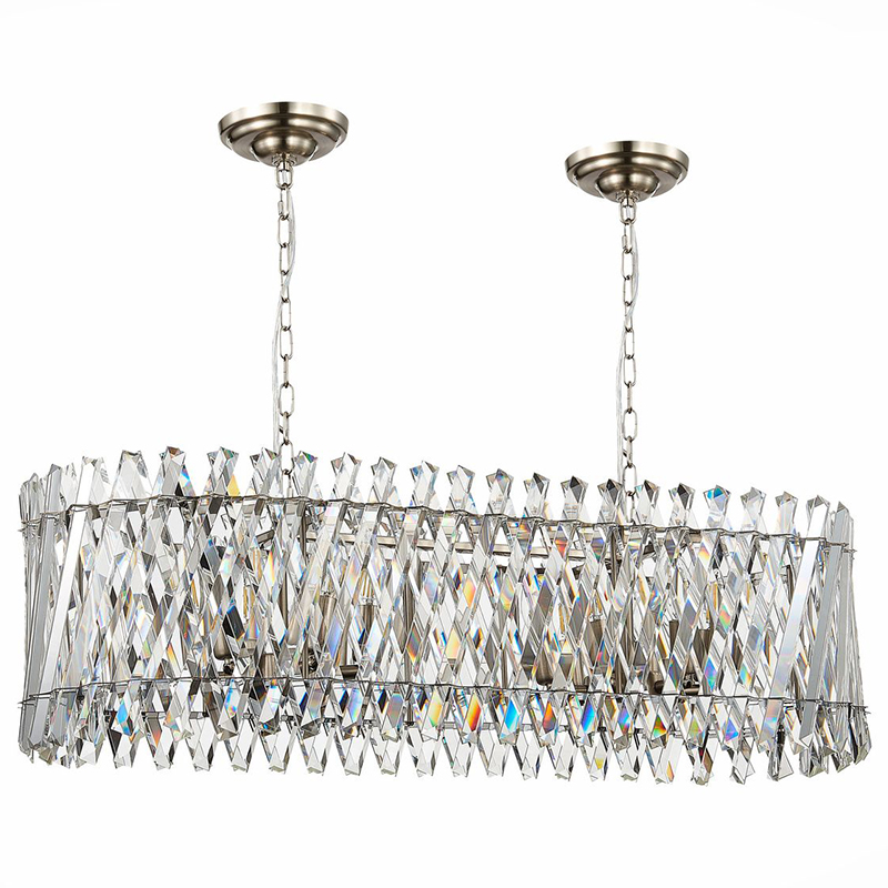 Люстра Kaeden Glass Chandelier 100 Прозрачный Никель Люстра Kaeden Glass Chandelier 100 Прозрачный Никель в Орле | Loft Concept