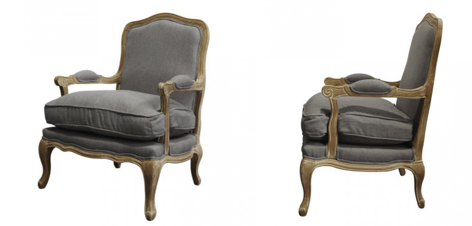 Кресло French Provence ArmChair Shebbi Grey Кресло French Provence ArmChair Shebbi Grey - Loft-Concept в Орле