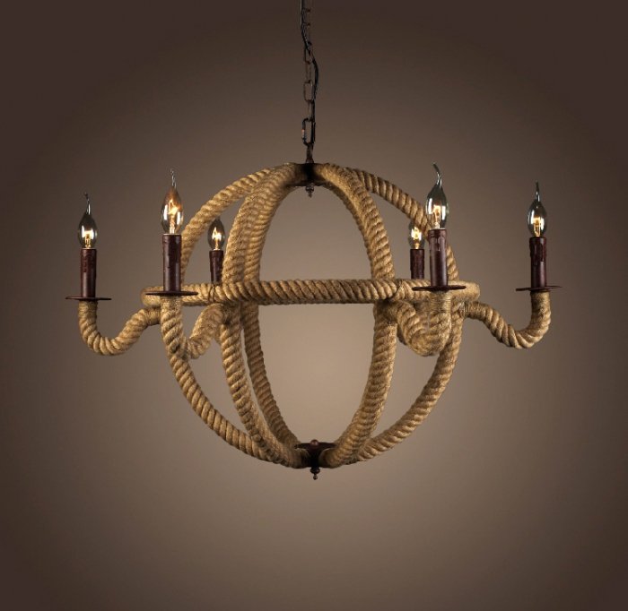 Люстра Spere 2 Loft Rope Light Коричневый Люстра Spere 2 Loft Rope Light Коричневый в Орле | Loft Concept