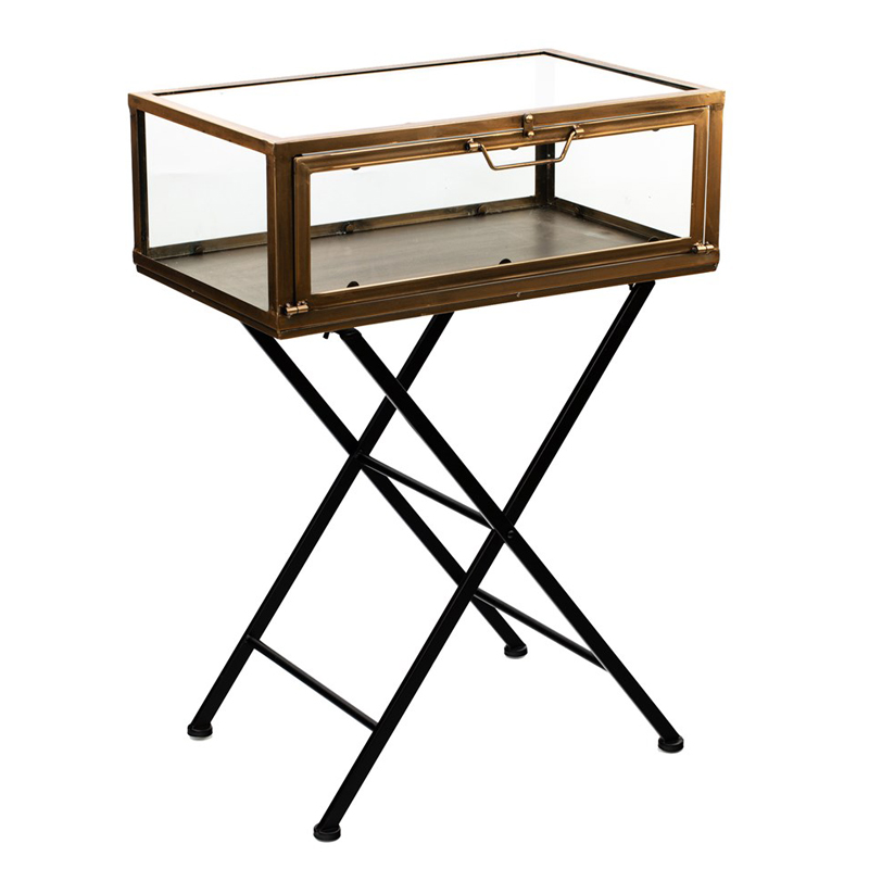 Приставной стол Table Box Черный Прозрачное Стекло Коричневый Приставной стол Table Box Черный Прозрачное Стекло Коричневый в Орле | Loft Concept