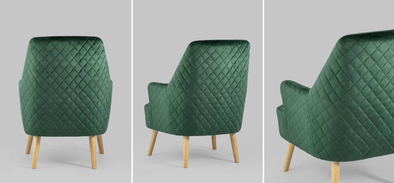 Кресло Imogen изумрудный велюр - фото №1