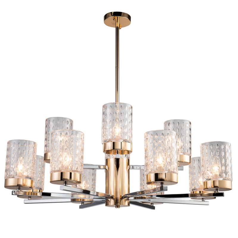 Люстра Didian Chandelier 95 Глянцевое золото Хром Прозрачный Люстра Didian Chandelier 95 Глянцевое золото Хром Прозрачный в Орле | Loft Concept