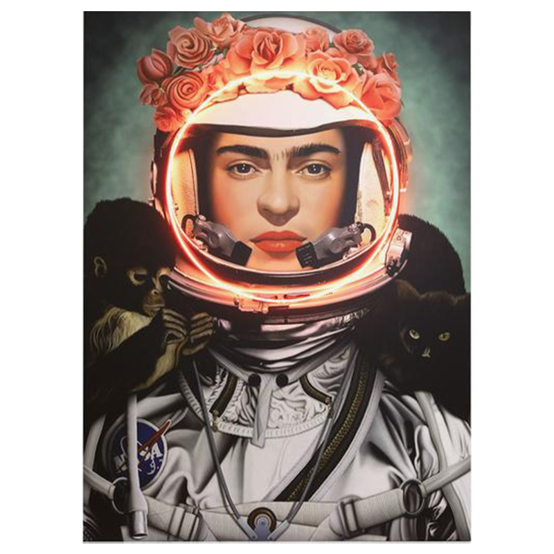 Неоновый постер Фрида Кало в Скафандре Space Girl Frida Мульти Неоновый постер Фрида Кало в Скафандре Space Girl Frida Мульти в Орле | Loft Concept