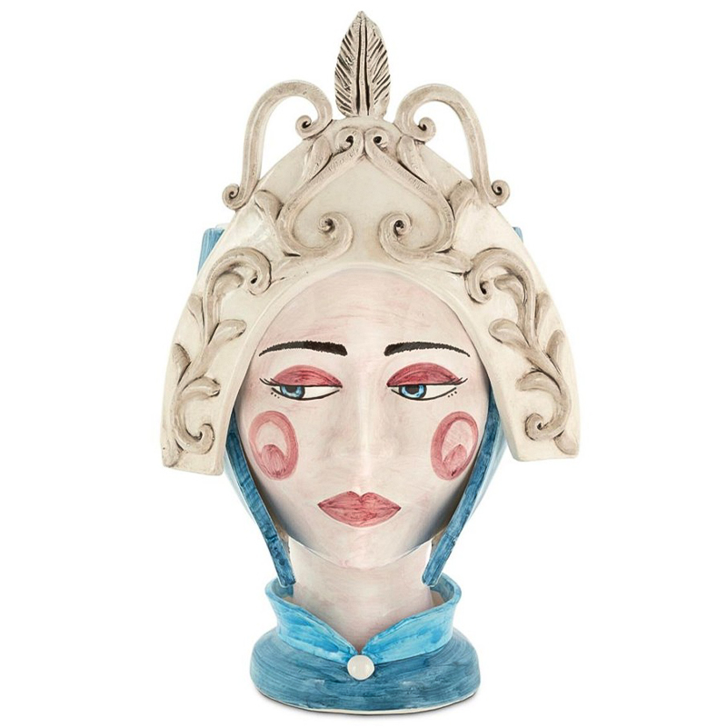 Ваза Vaso Moro Lady Paladin Голубой Синий Бежевый Мульти Ваза Vaso Moro Lady Paladin Голубой Синий Бежевый Мульти в Орле | Loft Concept