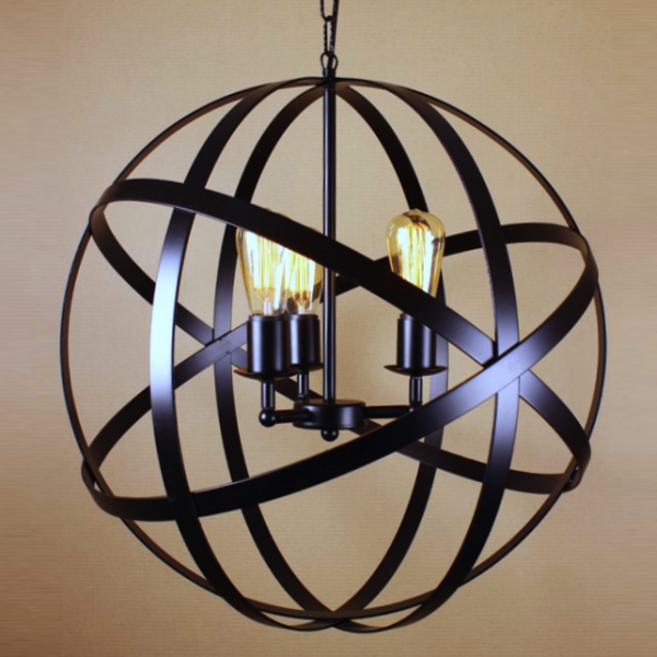 Люстра Iron Farn Flat Pendant Черный Люстра Iron Farn Flat Pendant Черный в Орле | Loft Concept