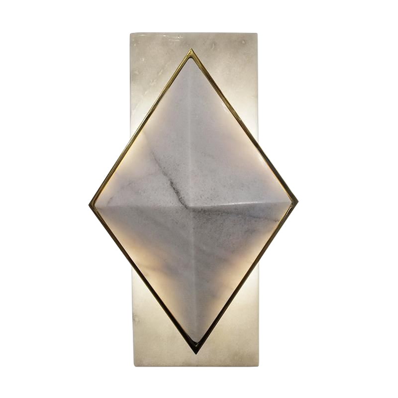 Бра Marble Diamond WALL LAMP Латунь Серый Бра Marble Diamond WALL LAMP Латунь Серый в Орле | Loft Concept