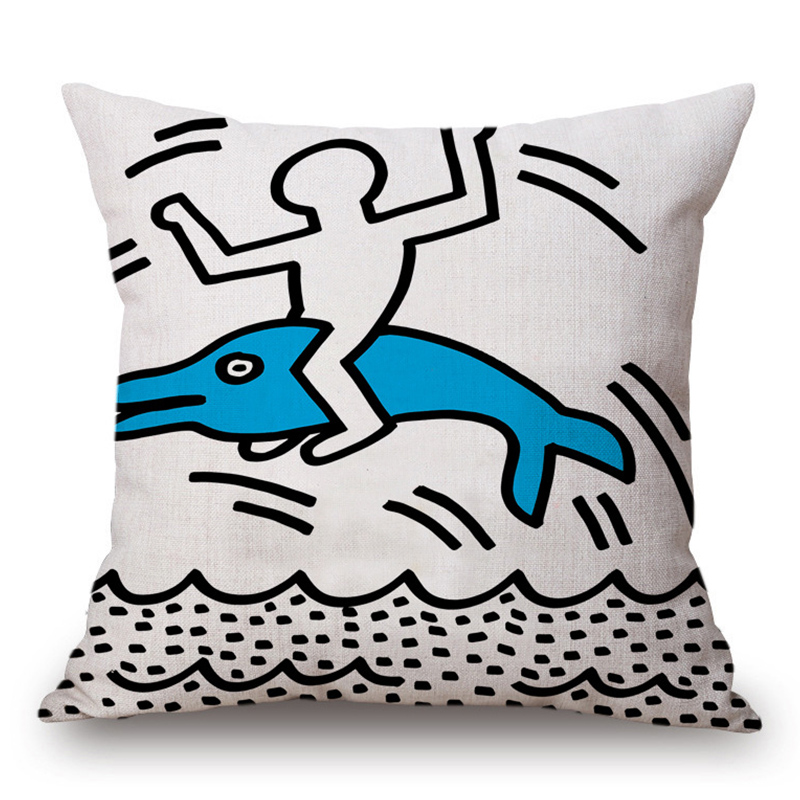 Подушка Keith Haring 13 Мульти Подушка Keith Haring 13 Мульти в Орле | Loft Concept