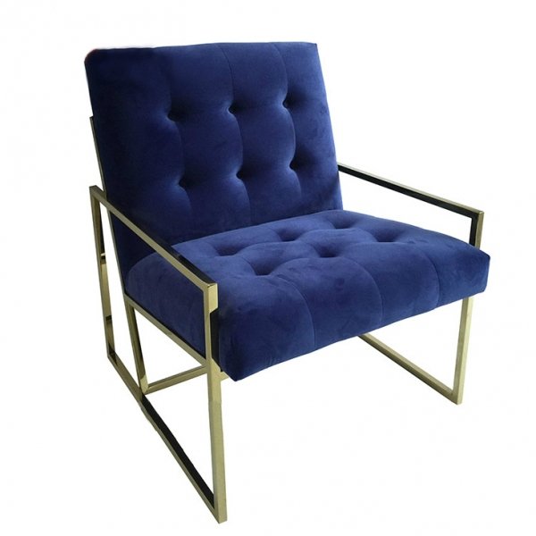 Кресло Jonathan Adler GOLDFINGER LOUNGE Синий Кресло Jonathan Adler GOLDFINGER LOUNGE Синий в Орле | Loft Concept