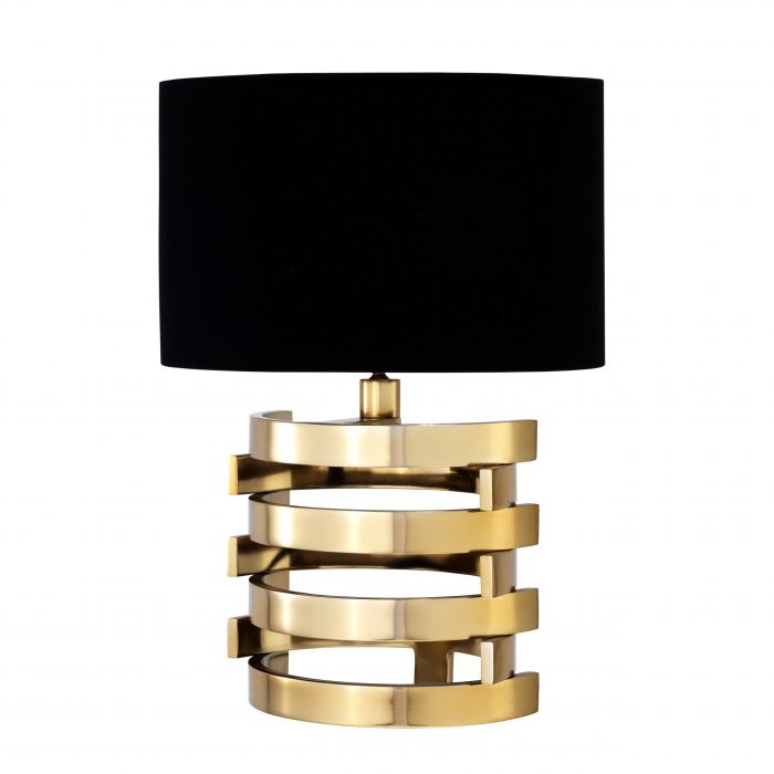 Настольная лампа Eichholtz Table Lamp Boxter S Глянцевое золото Черный Настольная лампа Eichholtz Table Lamp Boxter S Глянцевое золото Черный в Орле | Loft Concept