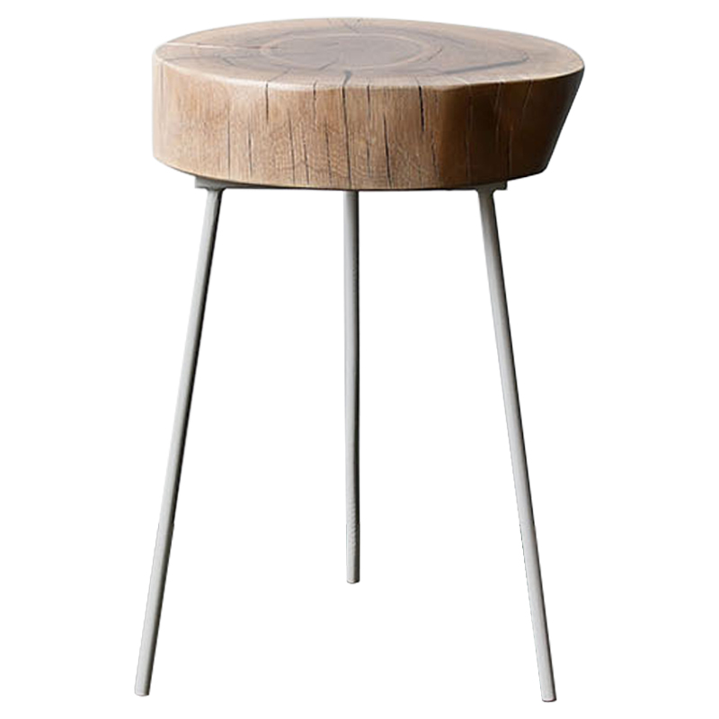 Приставной стол Cantu Industrial Metal Rust Side Table Светлый дуб Черный Приставной стол Cantu Industrial Metal Rust Side Table Светлый дуб Черный в Орле | Loft Concept