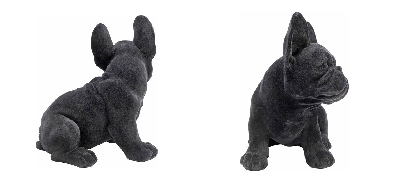 Статуэтка декоративная черная собака Black Dog - фото №1