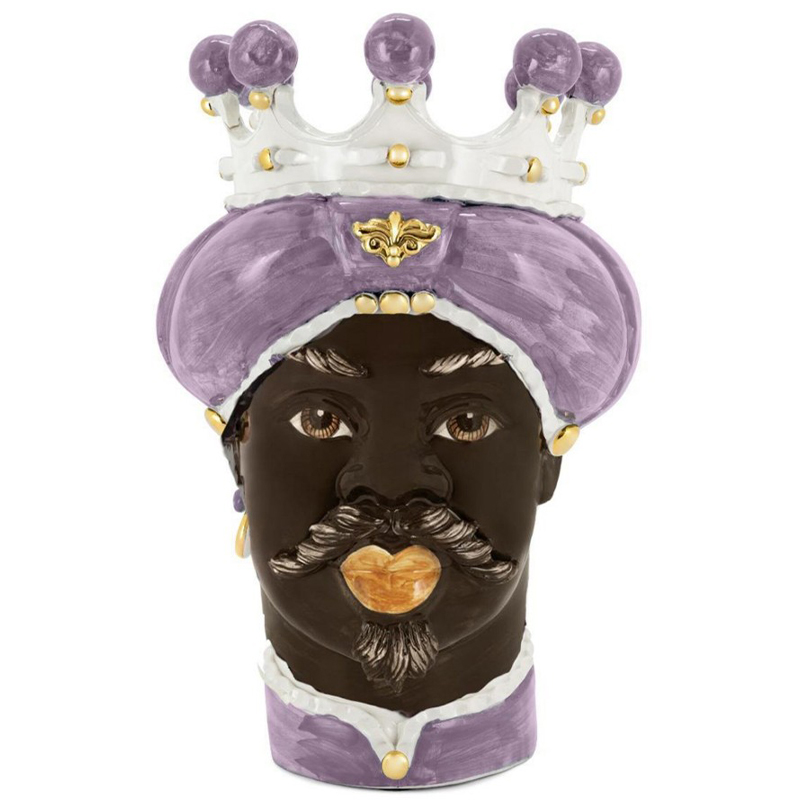 Ваза Vase Moro Man Medium New Violet Фиолетовый Коричневый Белый Ваза Vase Moro Man Medium New Violet Фиолетовый Коричневый Белый в Орле | Loft Concept