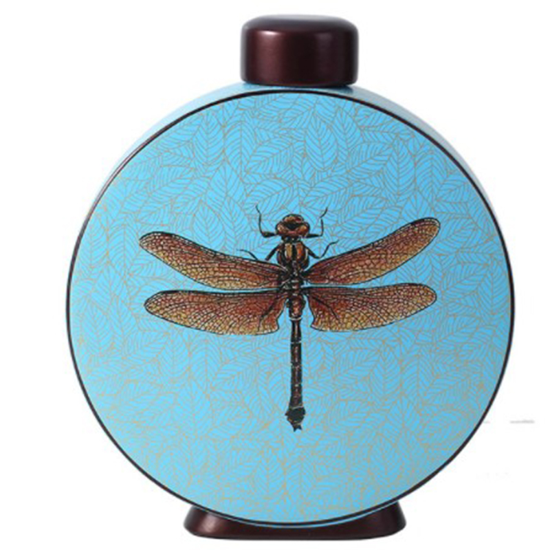 Ваза Blue Vase Dragonfly Голубой Коричневый Ваза Blue Vase Dragonfly Голубой Коричневый в Орле | Loft Concept