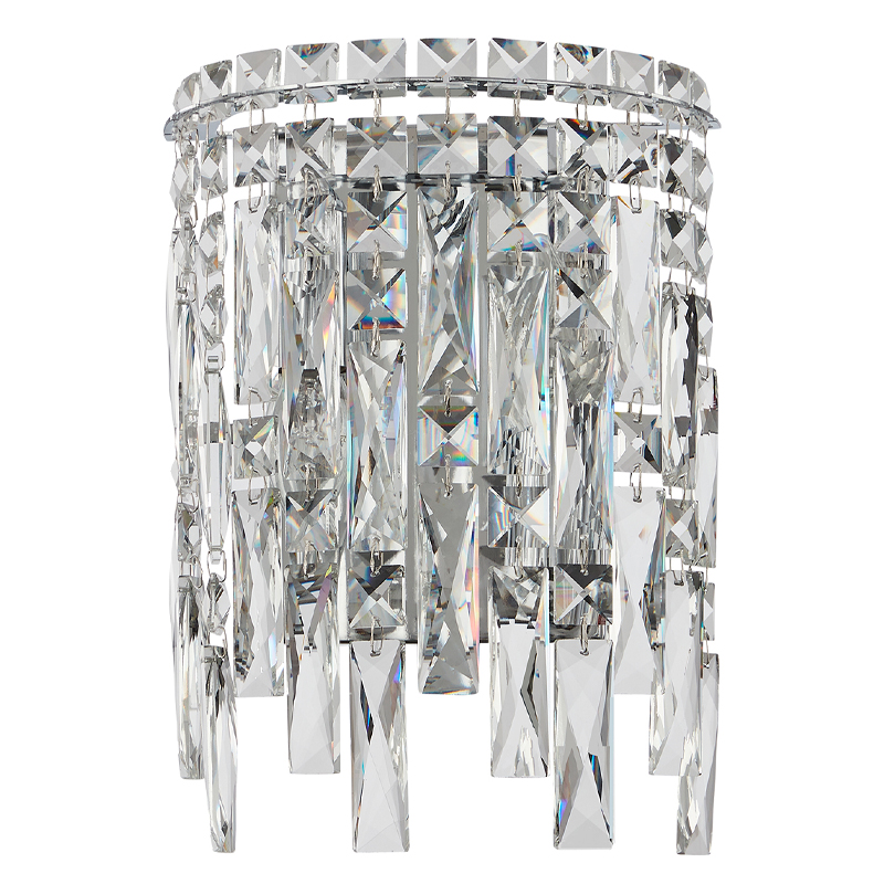 Бра с хрустальными подвесками прозрачного цвета Хром Ludivine Lighting Хром Прозрачный Бра с хрустальными подвесками прозрачного цвета Хром Ludivine Lighting Хром Прозрачный в Орле | Loft Concept