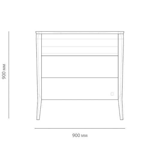 Комод из массива дуба с 3-мя ящиками Tasteful Furniture Комод из массива дуба с 3-мя ящиками Tasteful Furniture в Орле