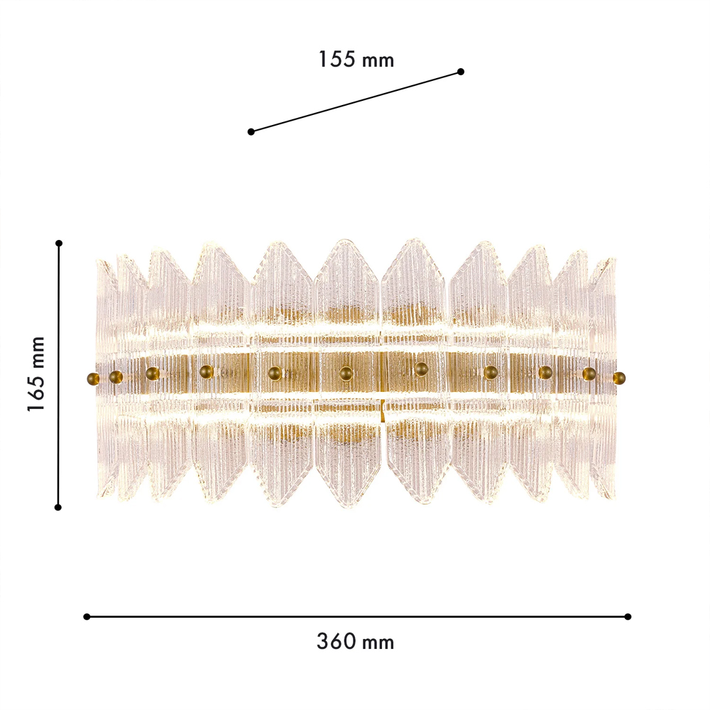 Бра с декоративными элементами в виде лепестков Round Light Flashing в Орле